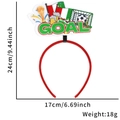 Fußball Fan Haarreif mit GOAL Motiv, 24x17cm, ideal für Weltmeisterschaft Party Dekoration - Einheitsgröße / Italien Tornetz