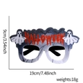 Ghost themed Halloween glasses with size dimensions of 19cm by 9cm and spooky design - Ghost Letters