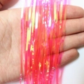 Handheld iridescent pink fringe curtain tassel for party and festive decoration - Candy Pink