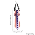 Cravatta per animali con bandiera americana rossa bianca e blu e cinturino regolabile - Stile A Stelle e Strisce Giorno dell'Indipendenza