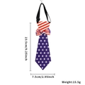 Cravatta per animali stile bandiera USA con strisce rosse bianche e stelle blu dettagli - Stile C Stelle e Strisce Giorno dell'Indipendenza