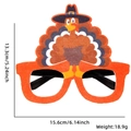 Thanksgiving felt turkey glasses for kids party with size and weight dimensions - One Size / Turkey Top Hat Style