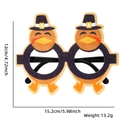Funny turkey party glasses for Thanksgiving harvest celebrations with hat decoration - One Size / Two Turkeys Style