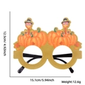 Thanksgiving turkey and pumpkin felt glasses with autumn leaves decoration 15.1cm - One Size / Pumpkin Turkey Spring Headband