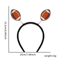 Cerchietto da football americano per tifosi con palline a molla e misure del prodotto - Stile Doppio Football