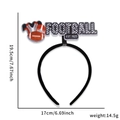Cerchietto a tema football americano per feste con motivo a casco e dimensioni - Stile Lettera Sportiva