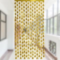 Tenda a frange dorata a forma di albero di Natale per decorazioni di feste - 1m*2m / Oro