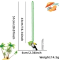 Detailed specs of green bead necklace with felt toucan pendant for tropical themed parties - Toucan Style