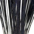 Black laser fringe curtain with holographic glitter for birthday party background decor - 1x1 / Laser Black