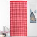 Red holographic party backdrop curtain with white cross patterns for festive celebrations - 1m*2m / Red