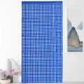 Navy blue metallic foil party curtain with cross pattern for holiday background decoration - 1m*2m / Dark Blue