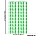 Tenda a frange con foglie di monstera per festa hawaiana, decoro muro 103x200cm - Stile Monstera Doppio Verde / 1x2 / Multicolore