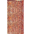 Tenda a frange in lamina d'oro rosa per fondali di feste e decorazioni murali festive - Arancione Olografico / 1m*1m
