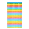 Tenda di sfondo quadrata arcobaleno in alluminio per decorazioni di feste ed eventi - Matte Macaron Square Fringe Curtain