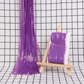 Macaron purple tinsel fringe curtain for party backdrops with card packaging - Macaron Purple (1*3M)
