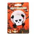 Spilla a teschio di Halloween in feltro con confezione in cartoncino arancione - Spilla Ossa di Scheletro di Halloween