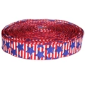 US Independence Day flag pattern ribbon with stars and stripes for party gift wrapping - 200 Yards Blue Pentagram