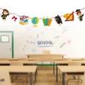Close-up of graduation banner elements like caps and books, single size about 17-20cm - Graduation Season Cartoon Elements Style (HY-BY-004)