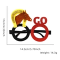 Kentucky Derby horse racing felt glasses with dimensions 14.5cm width and 11cm height - Horse Head GO Style