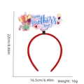 Mother's Day headband with Happy Mother's Day text and tulip 22cm x 16.5cm - One Size / HAPPY Carnation Style