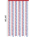 Rot blau weißer Stern Lamettavorhang für Unabhängigkeitstag Partyhintergrund 1M x 2M - 1*2M / Rot Silber Blau Stern Folienvorhang