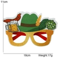 Oktoberfest feestbril met bierpullen, hoed en worstdecoratie, afmeting 18x11cm - Eén maat / Hoed Bril Stijl