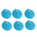 6er-Pack glänzende blaue Glitzer-Hängespiralen für Hochzeits- und Geburtstagspartys - Blau