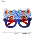 Gafas de fiesta Oktoberfest con diseño bávaro de corazón y un ancho de 16 centímetros - Talla única / Gafas Estilo Personajes Brindando