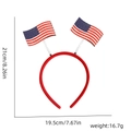 USA Flag Spring Headband for 2026 World Cup Party with 21cm height dimensions - Double USA Flag