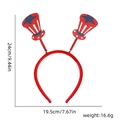Glittering US flag top hat headband for 2026 World Cup party decoration and cheering - 2 Long Top Hats