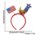 USA flag headband with eagle and blue stars for World Cup soccer fan party celebration - Flag Rocket Eagle