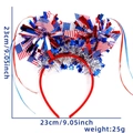 American flag headband with red white blue stars and ribbons for soccer fans party - Flag Red White Blue Stripes