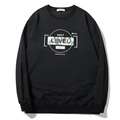 Sweatshirt noir col rond pour homme avec motif 'Next Level' au design streetwear chic - XL / Style Lettre Camo NEXT LEVEL (DT2335) / Noir