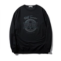 Sudadera negra oversize con estampado gráfico reflectante Super Bike para hombres - XL / Negro