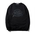 Sweat-shirt noir pour homme avec texte réfléchissant coloré 'LET YOUR DREAMS LEAD' imprimé - XL / Noir