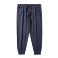 Men's dark grey minimalist drawstring jogger pants with elastic waist and ribbed cuffs - 3XL / Dark Gray