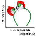 Cerchietto da calcio con fiocco tricolore e misure 20 cm x 18,5 cm per feste - Taglia unica / Fascia Calcio con Fiocco Verde Bianco Rosso