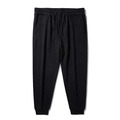 Schwarze Herren-Jogginghose mit elastischem Kordelzugbund und gerippten Bündchen - 2XL / Schwarz