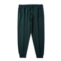 Men's minimalist dark green sweatpants with drawstring waist and ribbed cuffs - 3XL / Dark Green