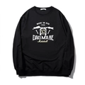 Sudadera de hombre talla grande negra con gráfico de moto vintage e impresión de letras - XL / Negro
