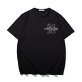 T-shirt noir oversize en coton avec imprimé gothique et inscription Authentic en lettres - XL / Noir