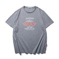 T-shirt oversize grigio scuro con stampa Brooklyn Athletic in vista piatta - 10XL / Grigio