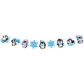 Guirlande de pingouins mignons avec flocons de neige pour décoration de fête d'hiver - Petite Guirlande de Papillons