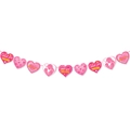 Close-up of Mother's Day heart banners with Thank you MOM and Happy Mother's Day text - Small Butterfly String