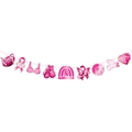 Striscione per la prevenzione del tumore al seno con nastri rosa e temi della speranza - Striscione Accessorio B