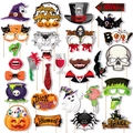 Set di oggetti di scena per foto di Halloween con zucca, teschio e decori per feste - Accessori per photobooth