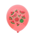 Palloncino rosa in lattice da 12 pollici con stampa anguria per feste estive - Stile Rosso Anguria