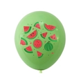 Palloncino in lattice verde da 12 pollici con stampe a tema anguria per feste estive - Stile Verde Anguria