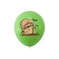 Palloncino verde di Halloween con mano zombie, pipistrelli e scritta Happy Halloween - Verde