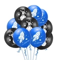 12-inch astronaut and rocket latex balloons for outer space theme birthday party decor - Rocket Astronaut